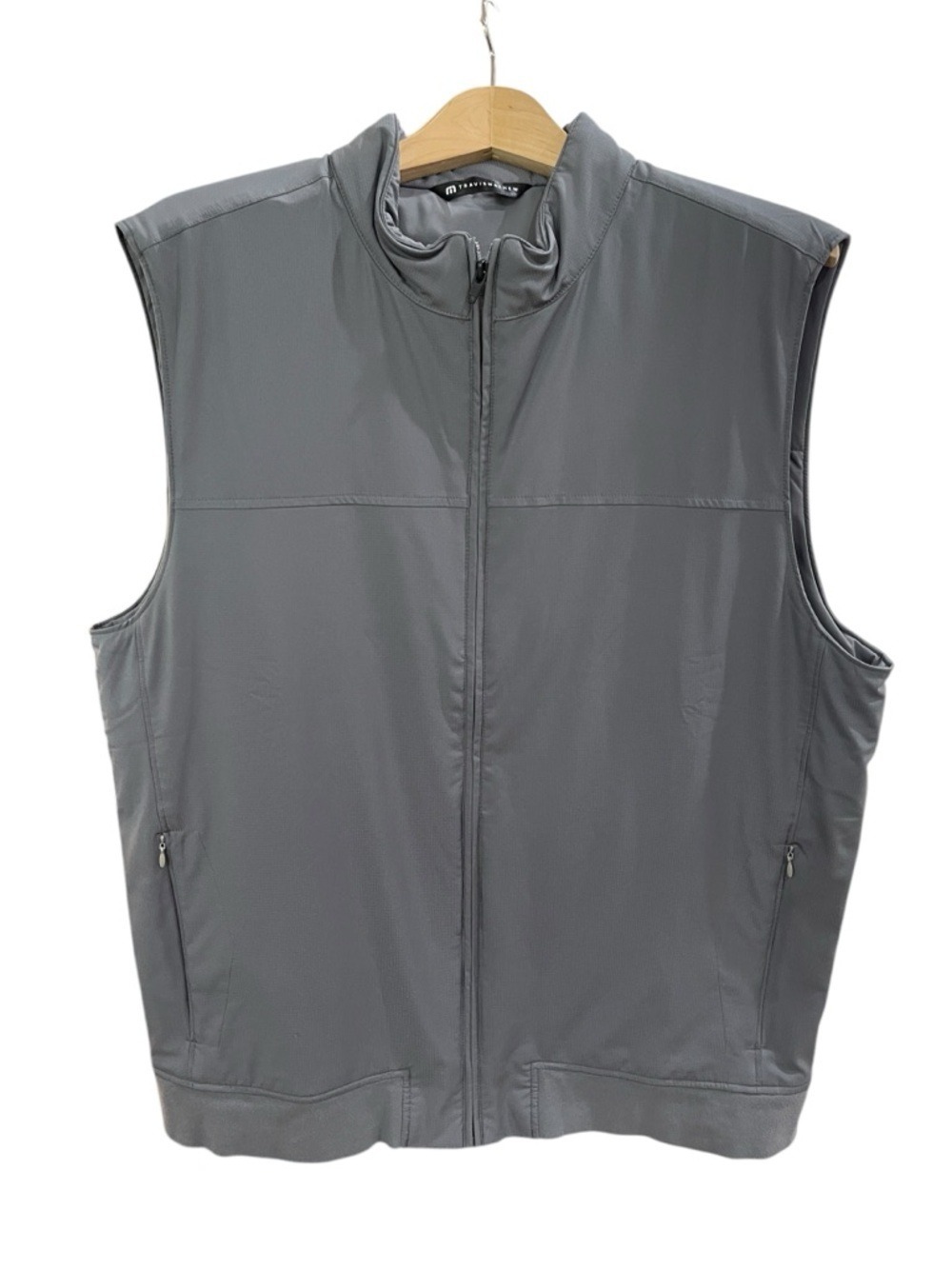 Travis Matthew Insulated Performance Golf Vest Full Zip SZ XL Grey